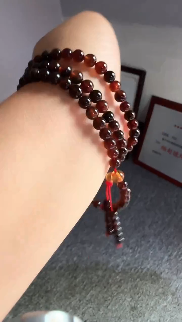 琥珀颈饰未镶嵌#42微瑕缅甸琥珀紫罗兰108