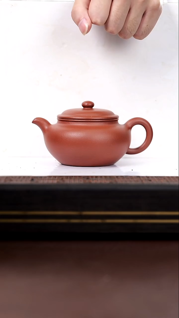 茶壶紫砂军*JM-AA18467马奥祥-莲子紫红泥-265cc