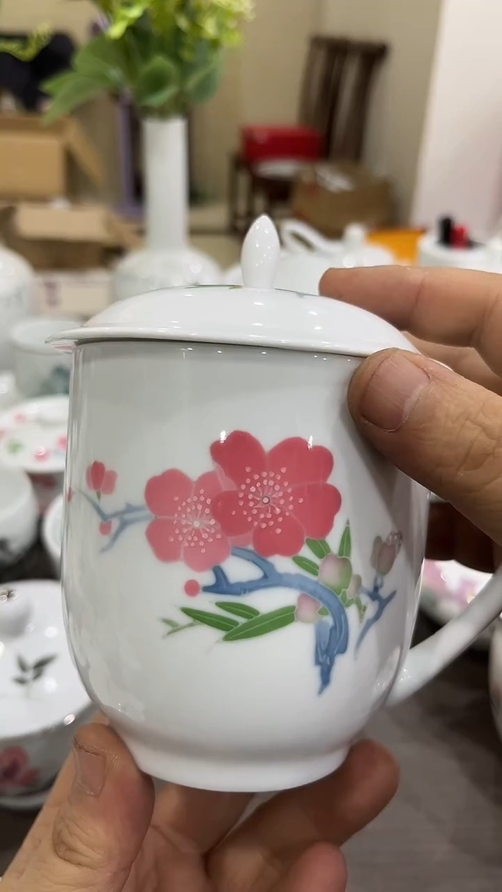 灼**华微瑕湖南醴陵釉下五彩陶瓷