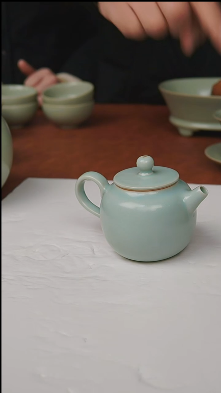 杯子瓷富山严选汝瓷，