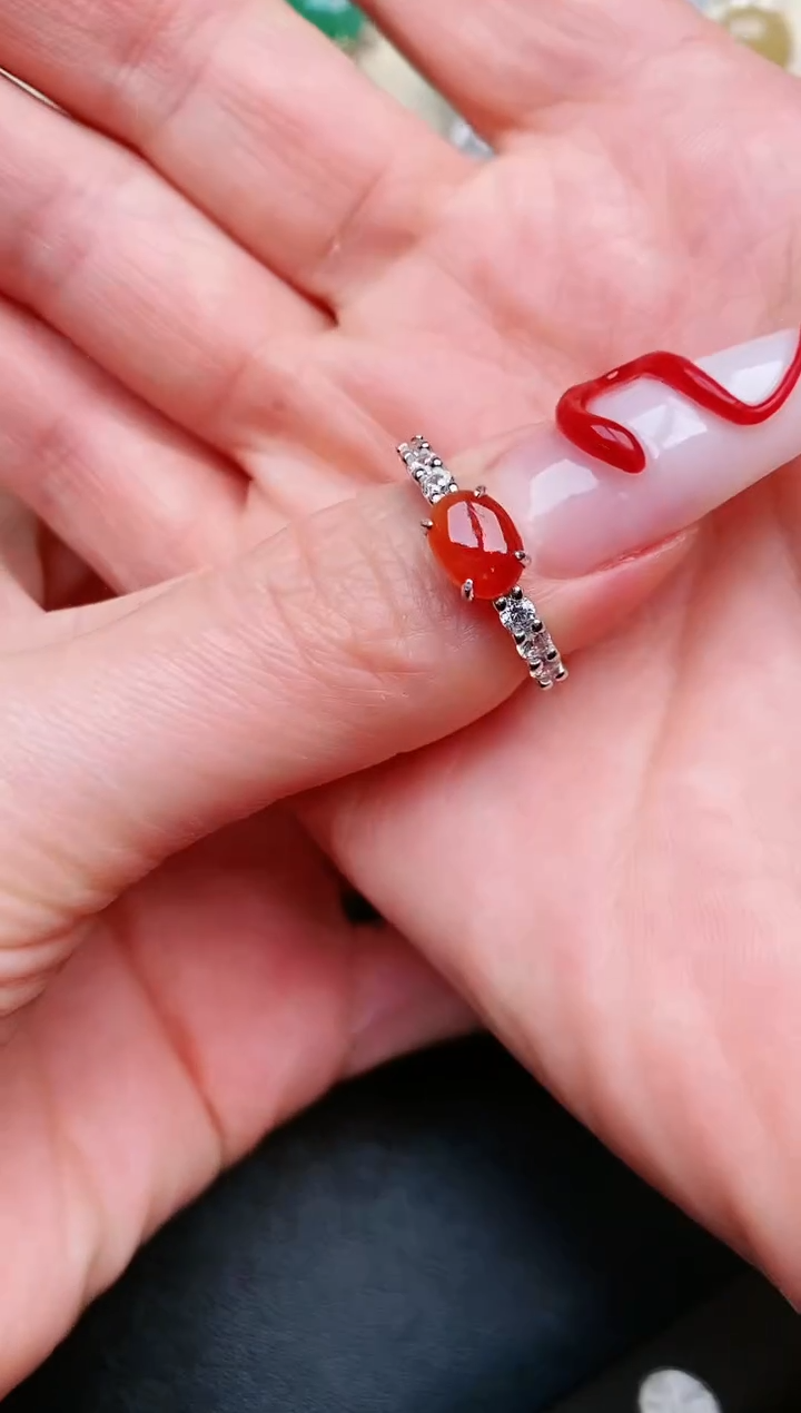 【闪购商品】翡翠戒指银S925镶嵌......