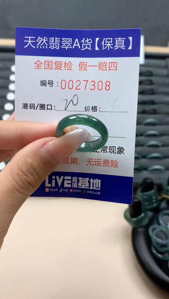 【闪购商品】翡翠戒指未镶嵌天然27308