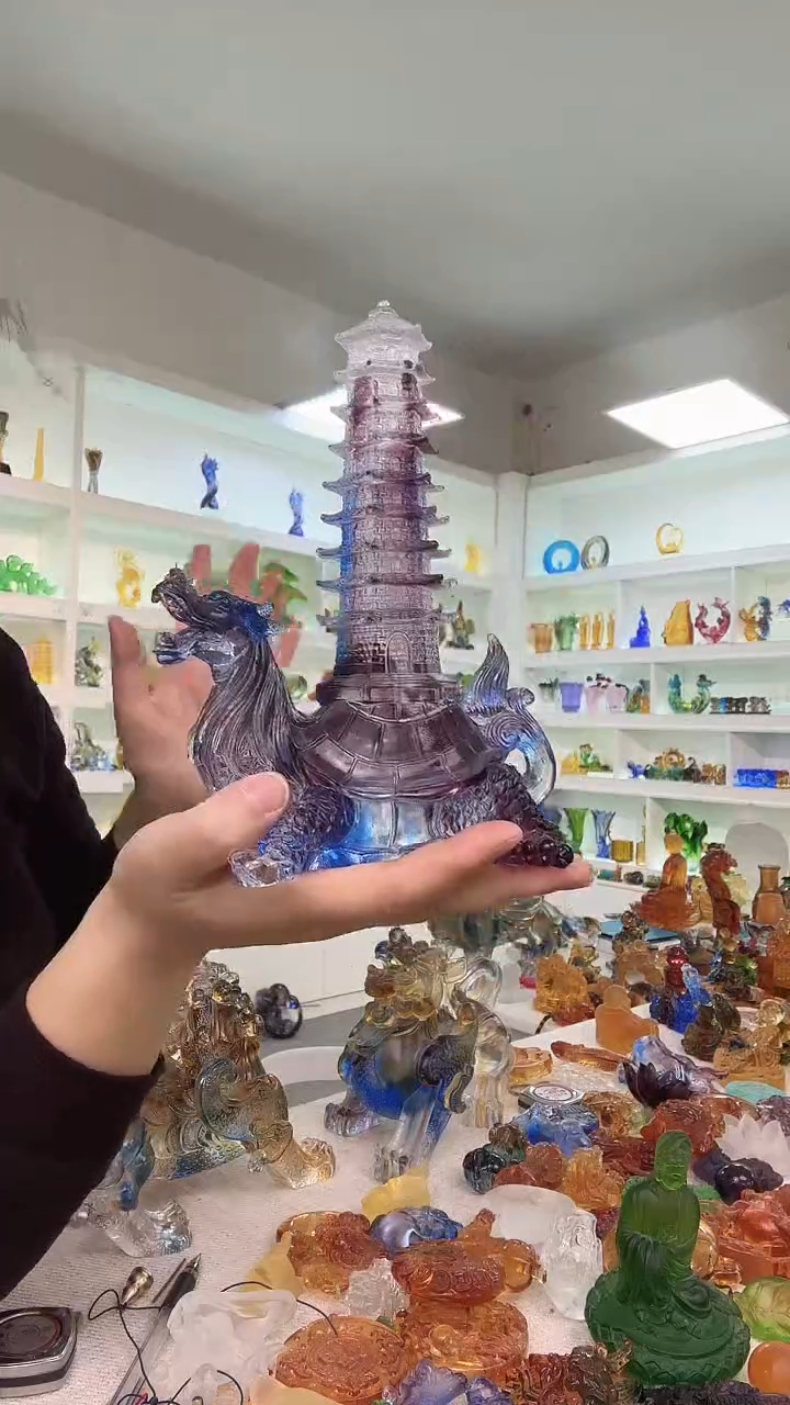 手工艺品琉璃文昌塔