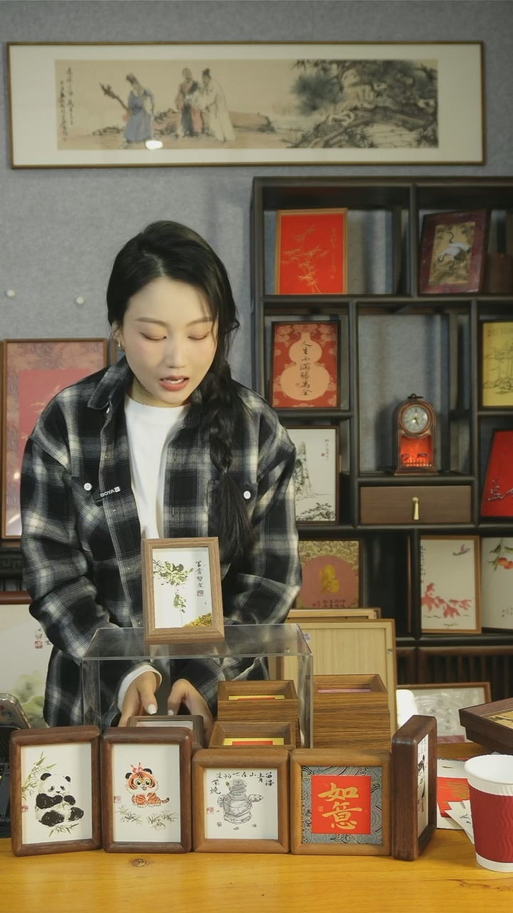 【闪购商品】书法【富贵双全】真桂花11*15