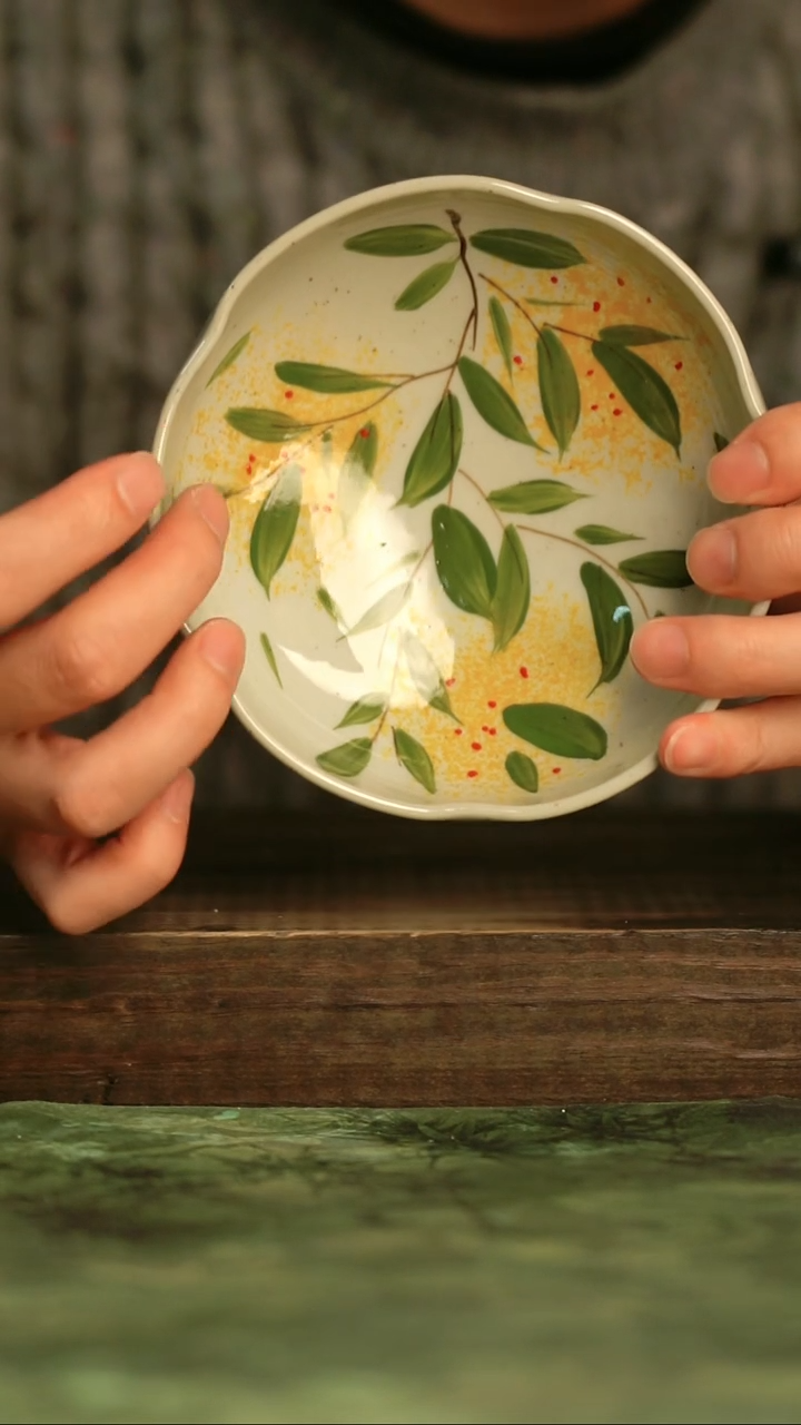 釉下彩手工手绘瓷器青诗集手工手绘瓷器