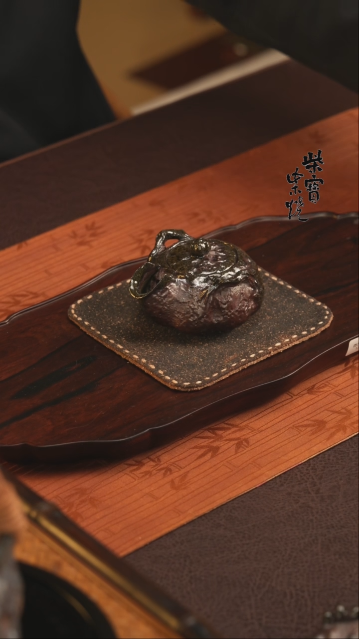 【闪购商品】杯161北山老师柴烧紫砂南瓜宝瓶