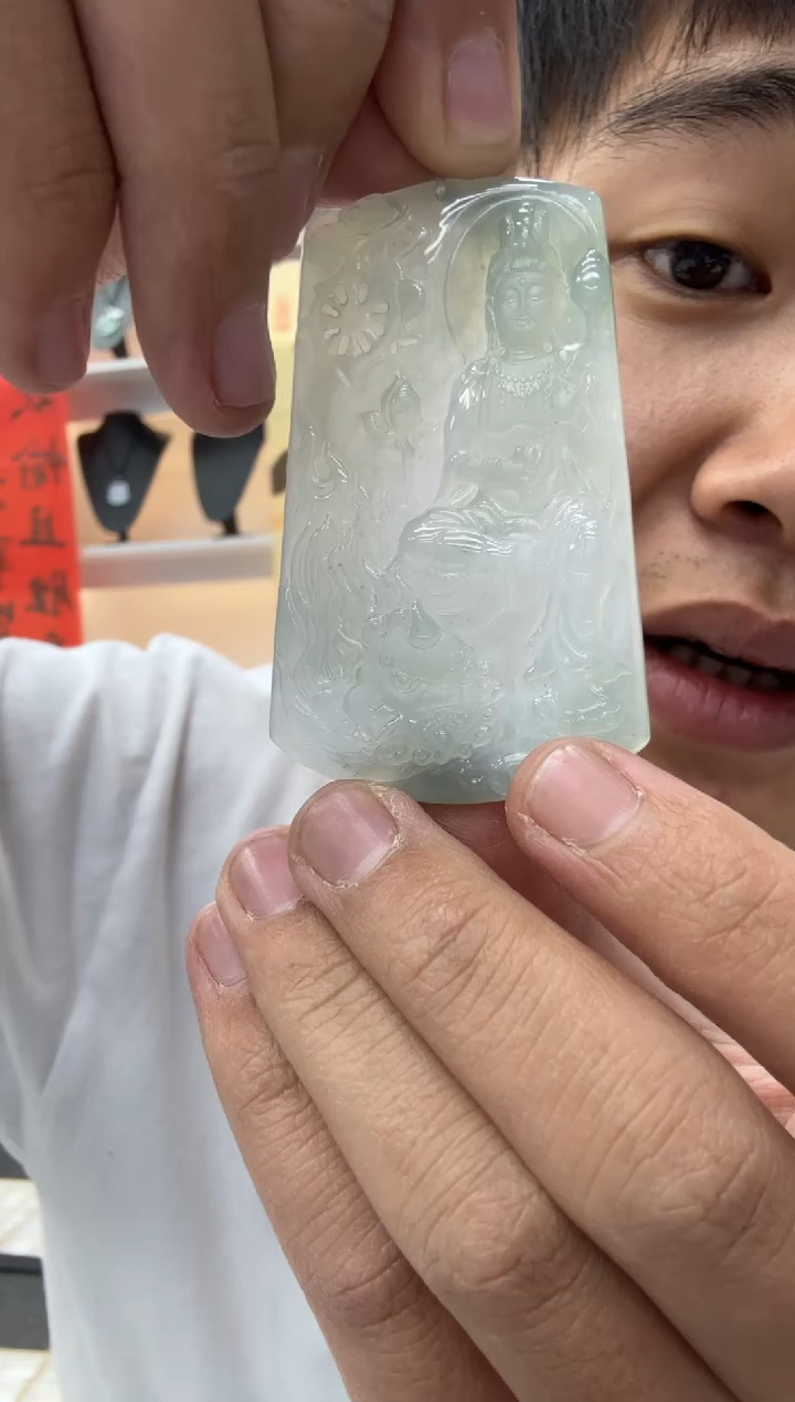 【闪购商品】翡翠颈饰未镶嵌天然翡翠A货孤品一件