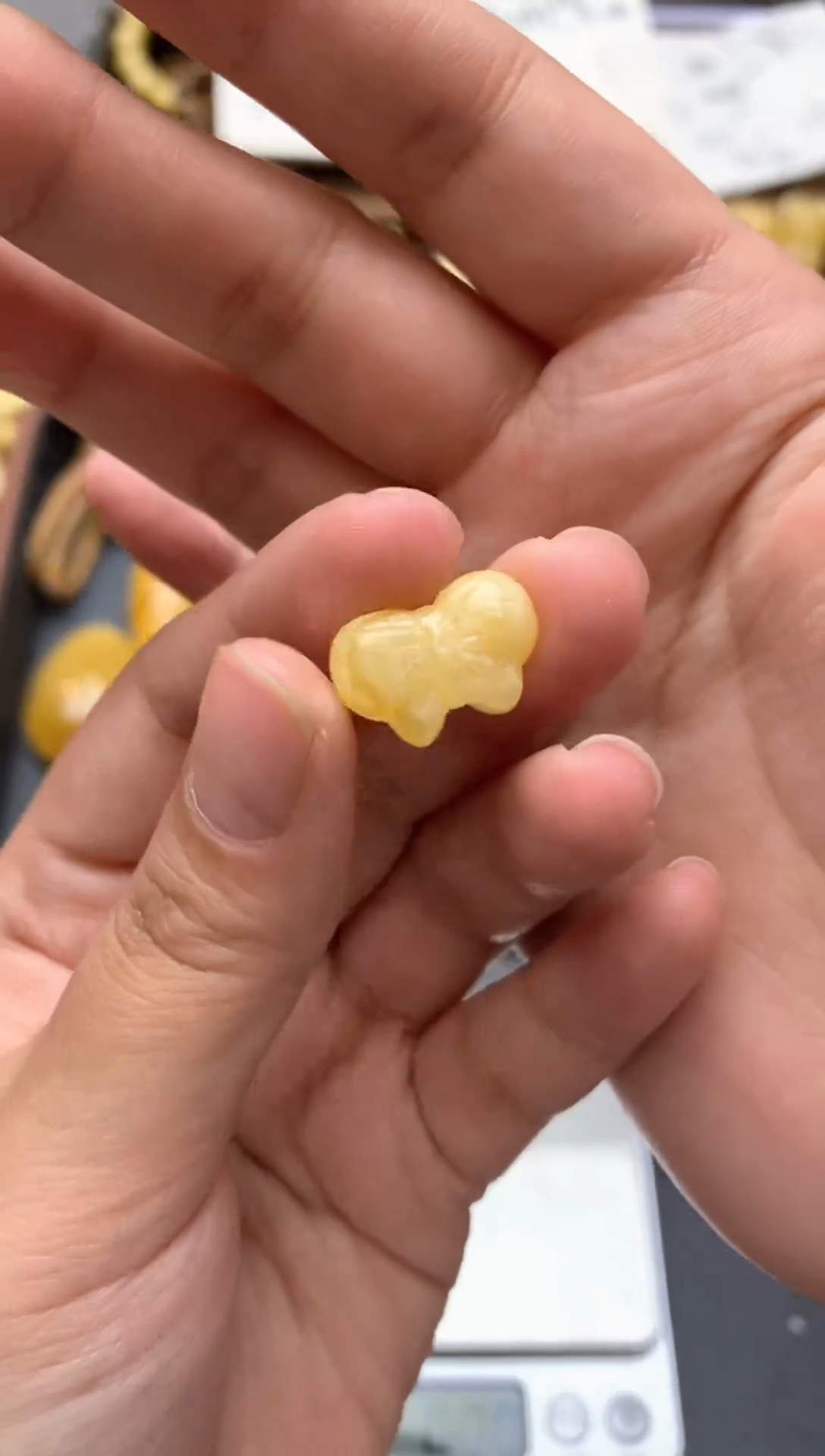 【闪购商品】琥珀珠宝奇石未镶嵌073琥珀蜜蜡花粉水线