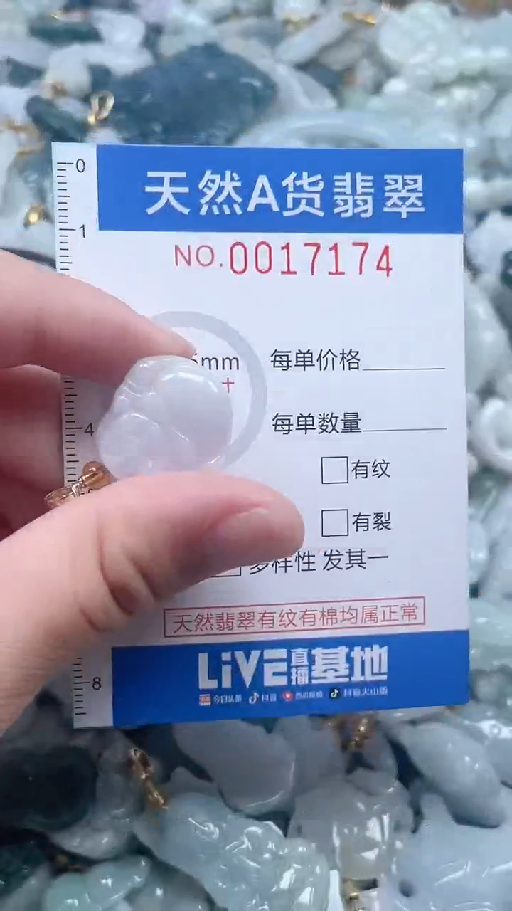 翡翠未镶嵌吊坠(不含链)1