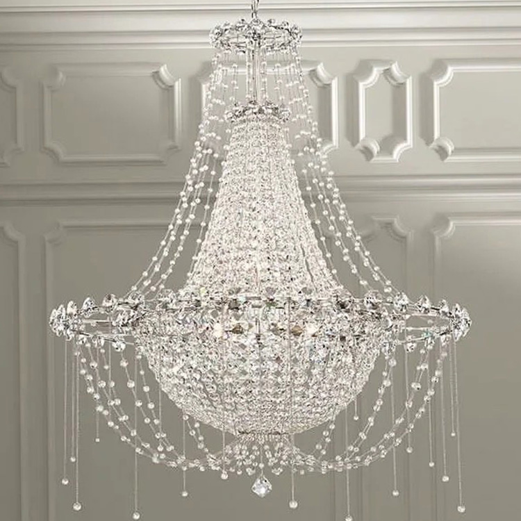 轻奢法式客厅水晶吊灯浪漫婚房卧室灯设计师高级感别墅酒店餐厅灯