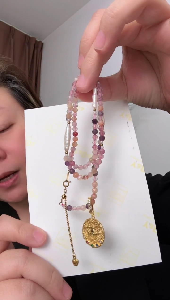 【闪购商品】水晶套链未镶嵌超七水晶项链