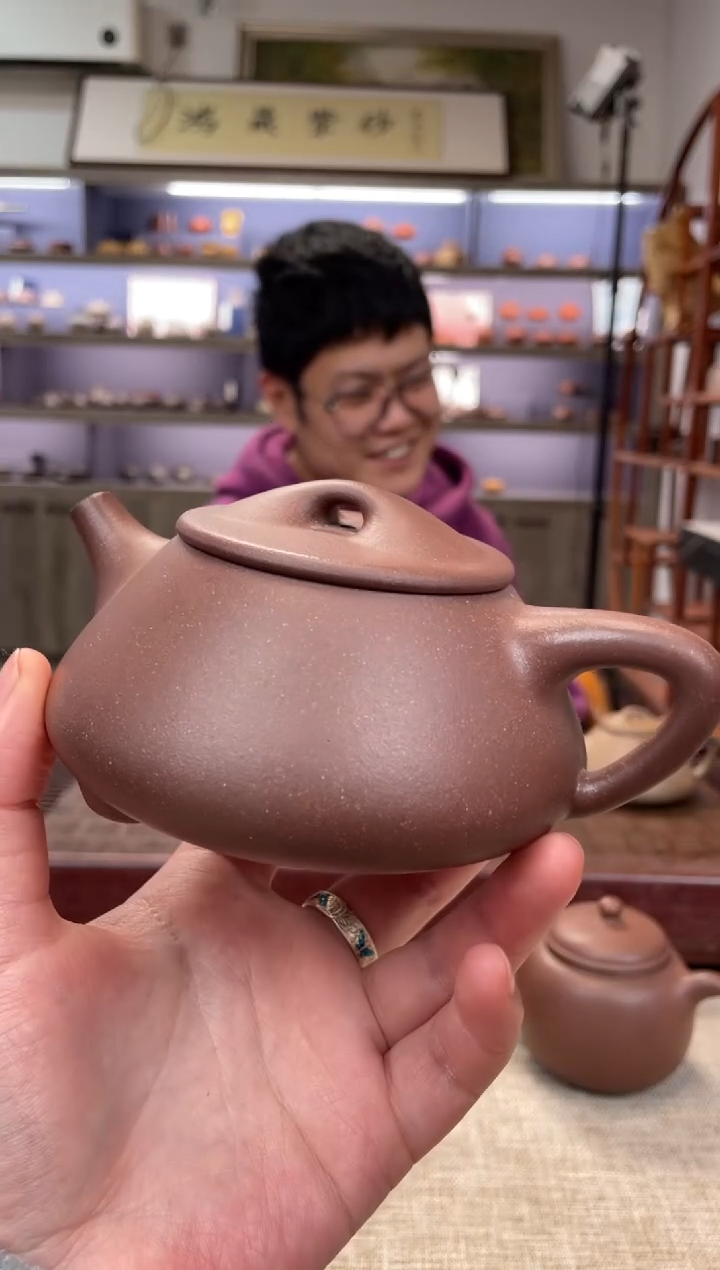 【闪购商品】紫砂茶壶老紫泥 满瓢