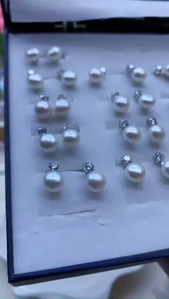 【闪购商品】淡水珍珠耳饰未镶嵌淡水珍珠耳饰