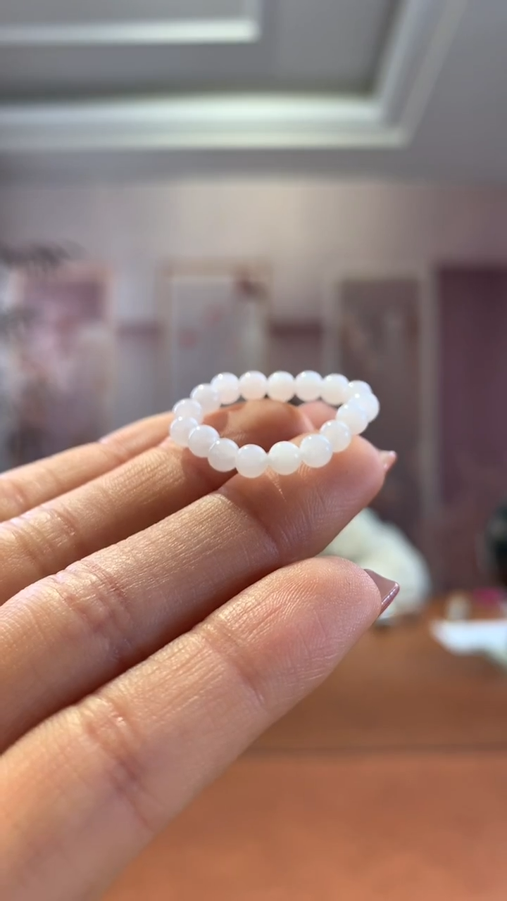 【闪购商品】和田玉挂件未镶嵌白玉小戒圈