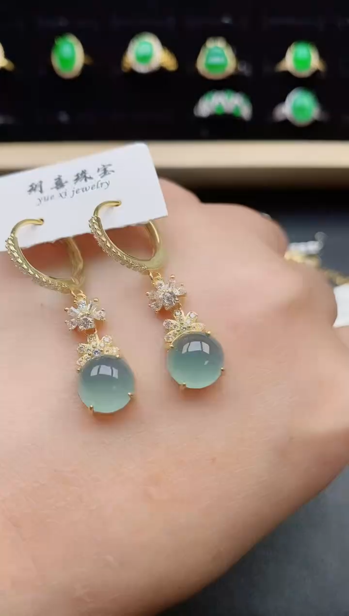 【闪购商品】翡翠戒指银S925镶嵌312312