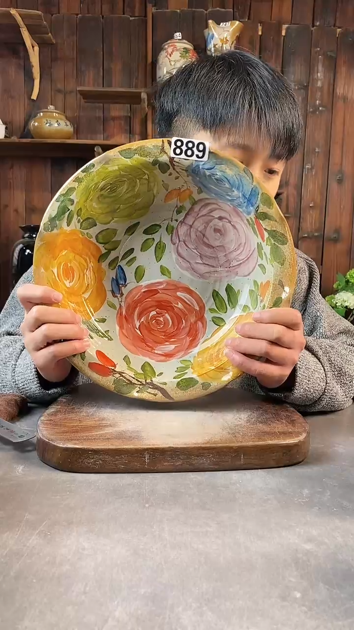 碗889，手工手绘，超值陶瓷