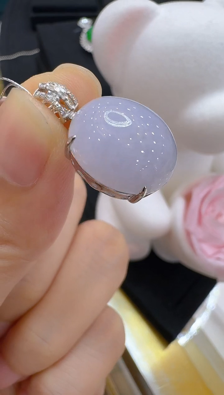 翡翠18K金镶嵌吊坠(不含链)多样性团购发一件