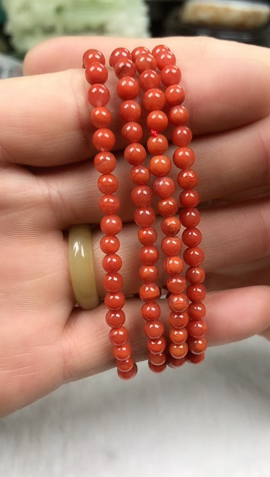 【闪购商品】南红玛瑙手链未镶嵌【5mm]