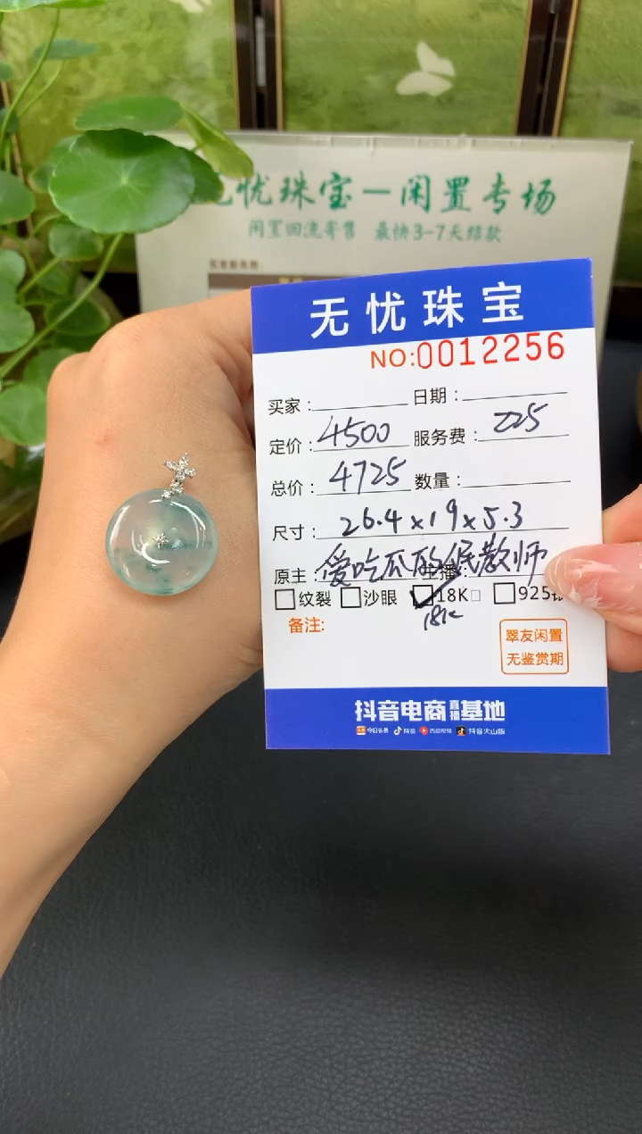 18K金镶嵌定制翡翠我****8E488