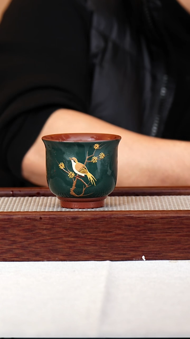 茶杯紫砂宜兴紫砂杯150CC 023