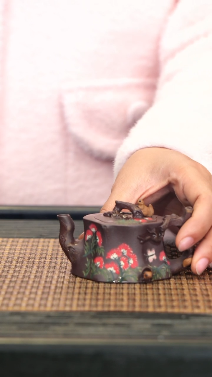 【闪购商品】紫砂茶壶XS22松趣 合欢桩