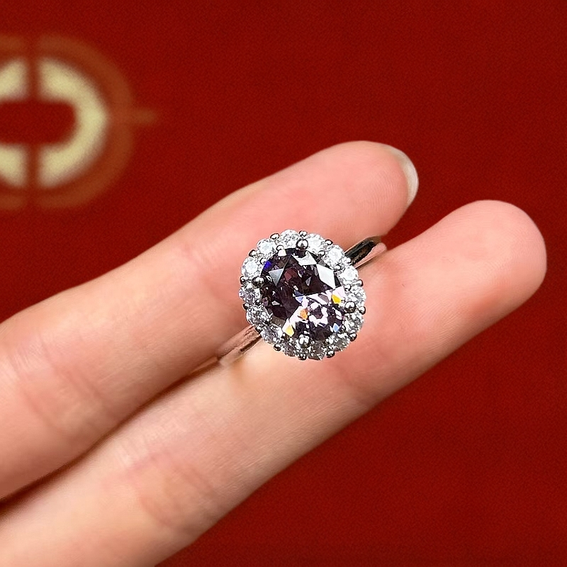   意大利GD-奢华气质轻奢梦幻彩色戒指395