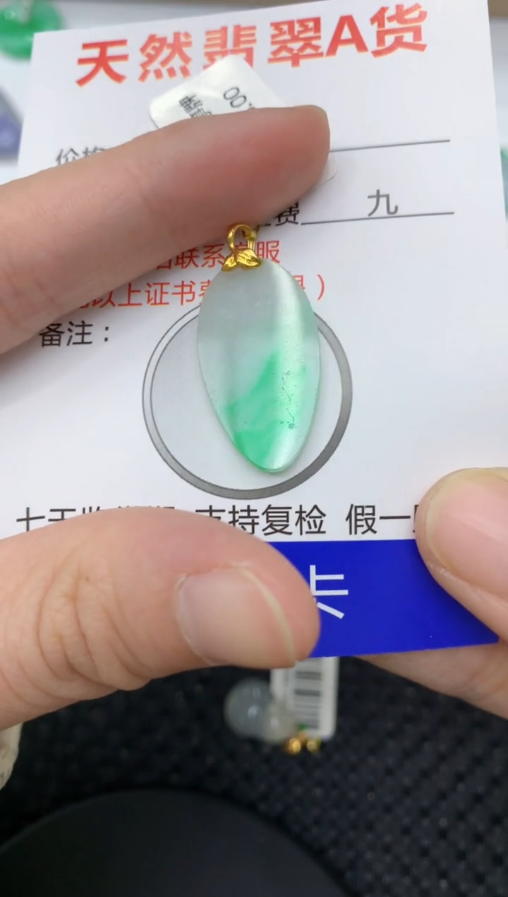 【闪购商品】翡翠颈饰18K金镶嵌11111111111