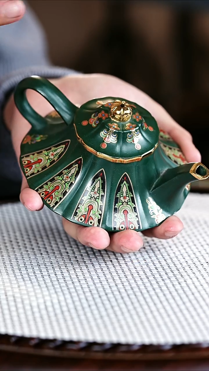 茶壶紫砂绿泥云炉