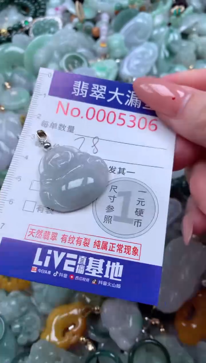 翡翠未镶嵌吊坠(不含链)5306