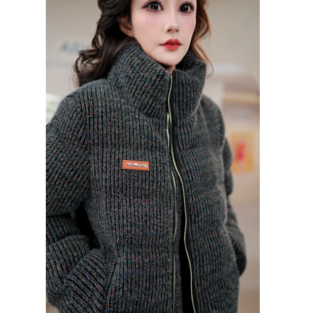 【甄选大朵鸭绒】2025杭州原版正品保暖气质减龄修身羽绒服女