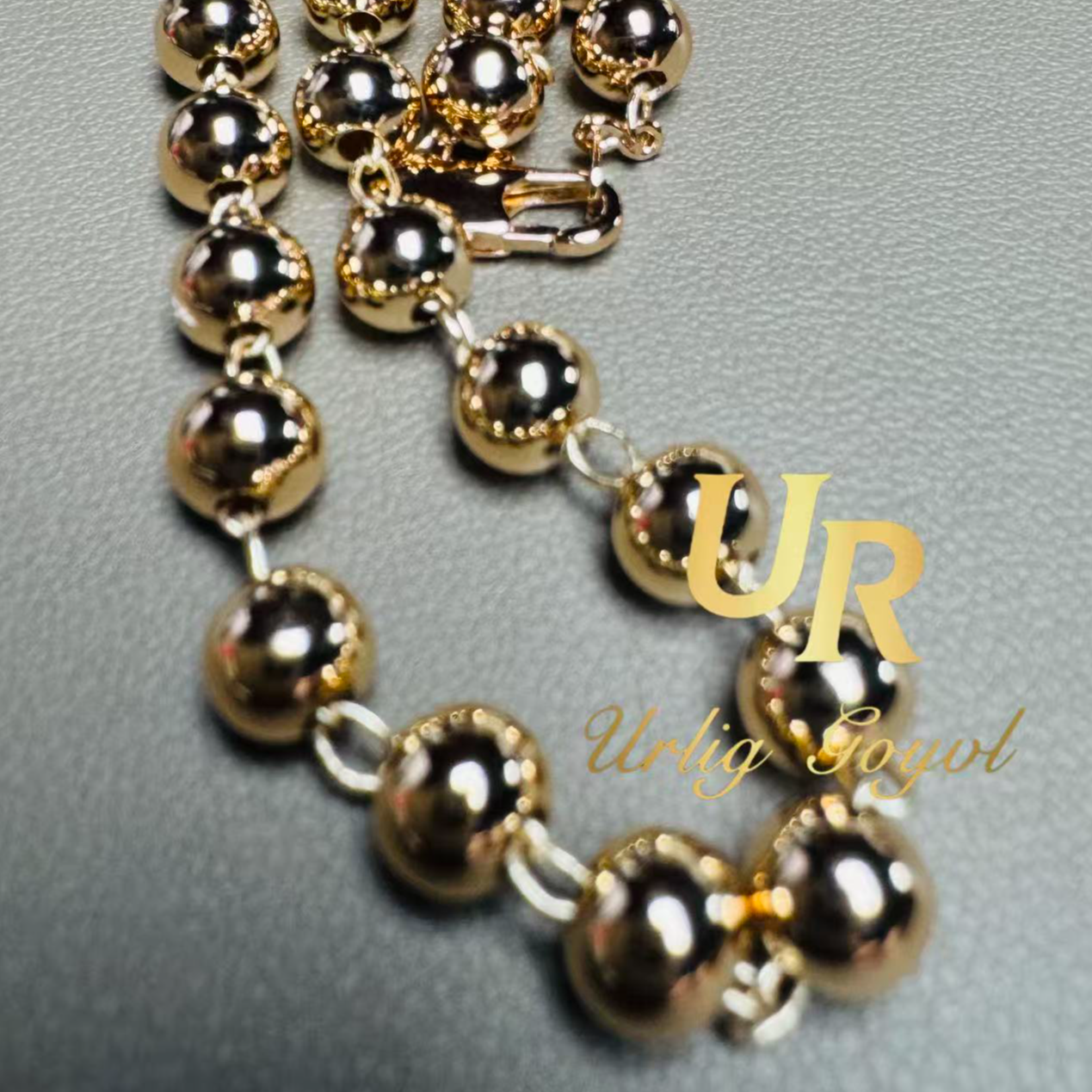 合金锆石项链 18-【顺丰包邮-无运费险】珠珠项链50cm玫瑰金色耳饰