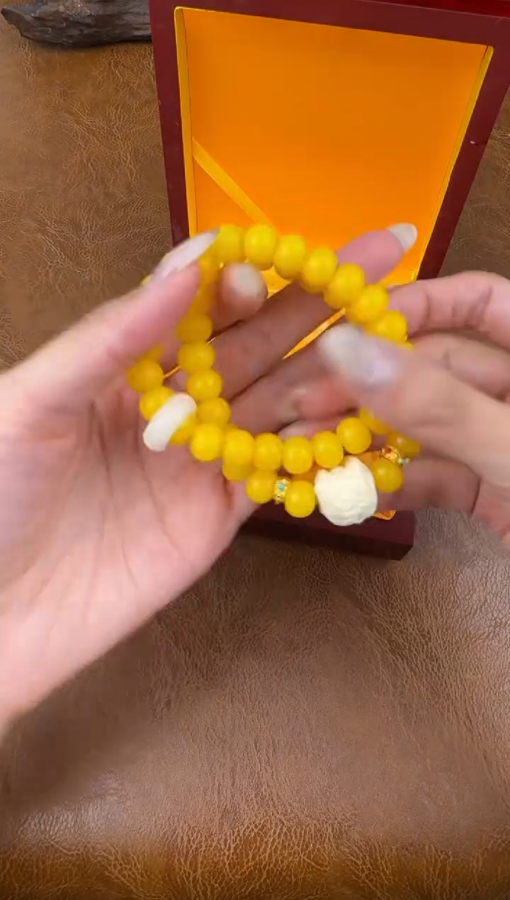 墨韵阁文玩黄玉菩提链接@@ys1459