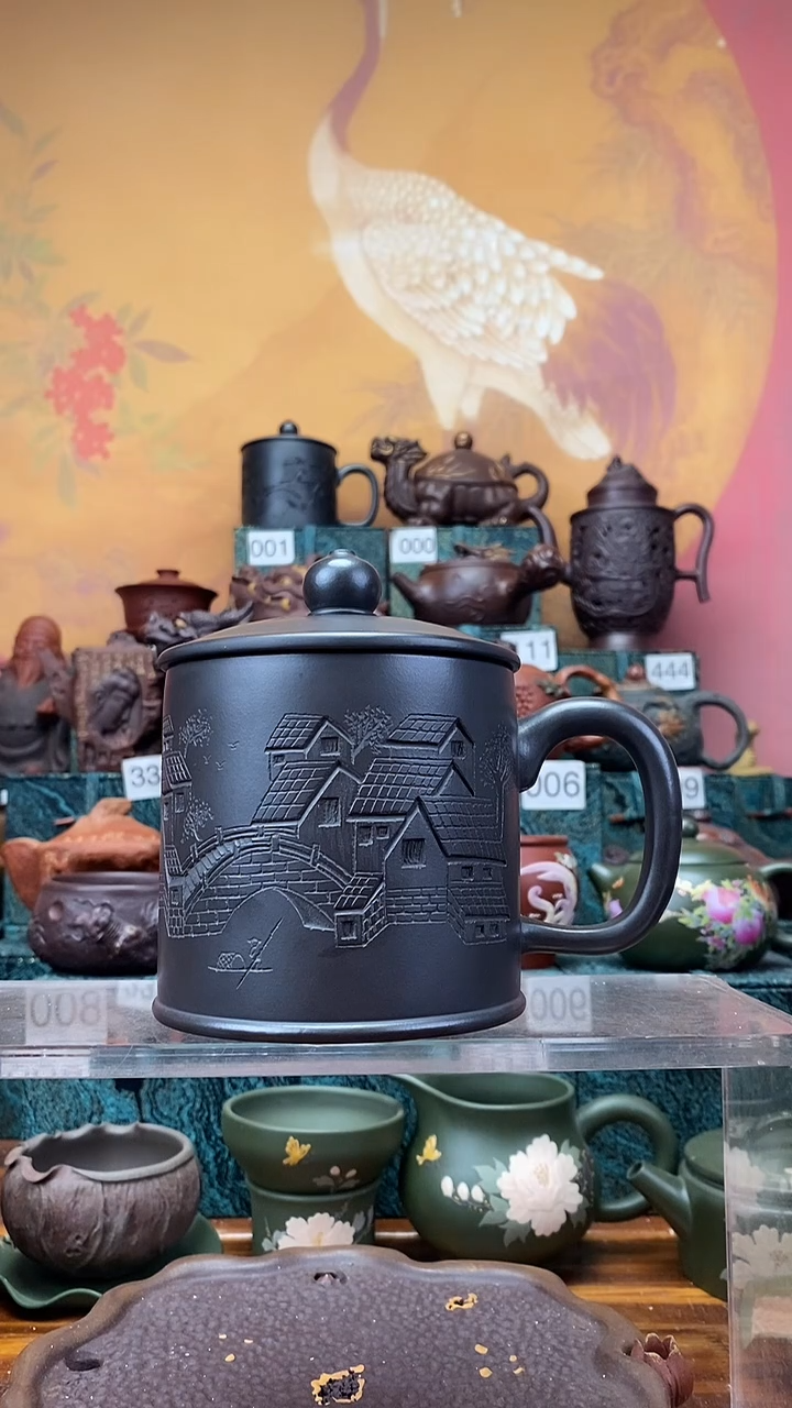 茶杯紫砂宜兴原矿紫砂