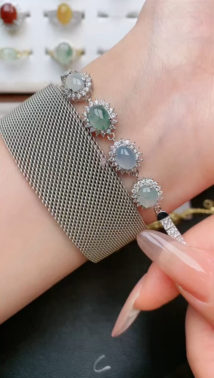 【闪购商品】翡翠戒指银S925镶嵌......