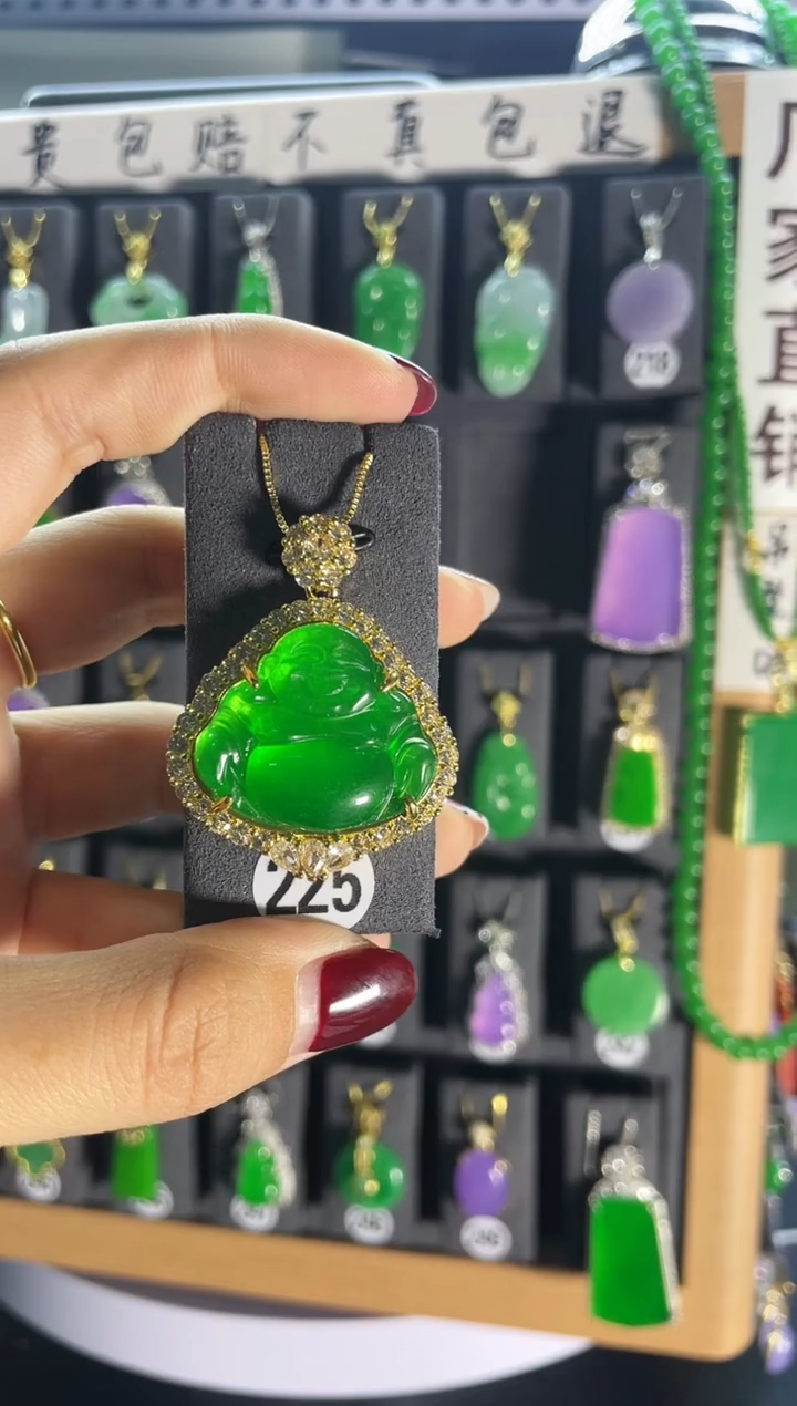 【闪购商品】翡翠颈饰银S925镶嵌225   