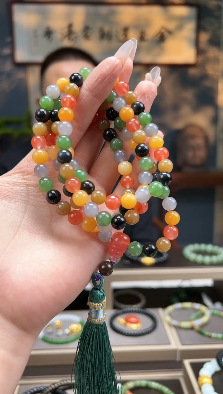 【闪购商品】和田玉108未镶嵌多宝8mm