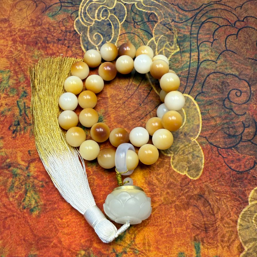 A064 炭烤菩提双圈手串-无礼盒