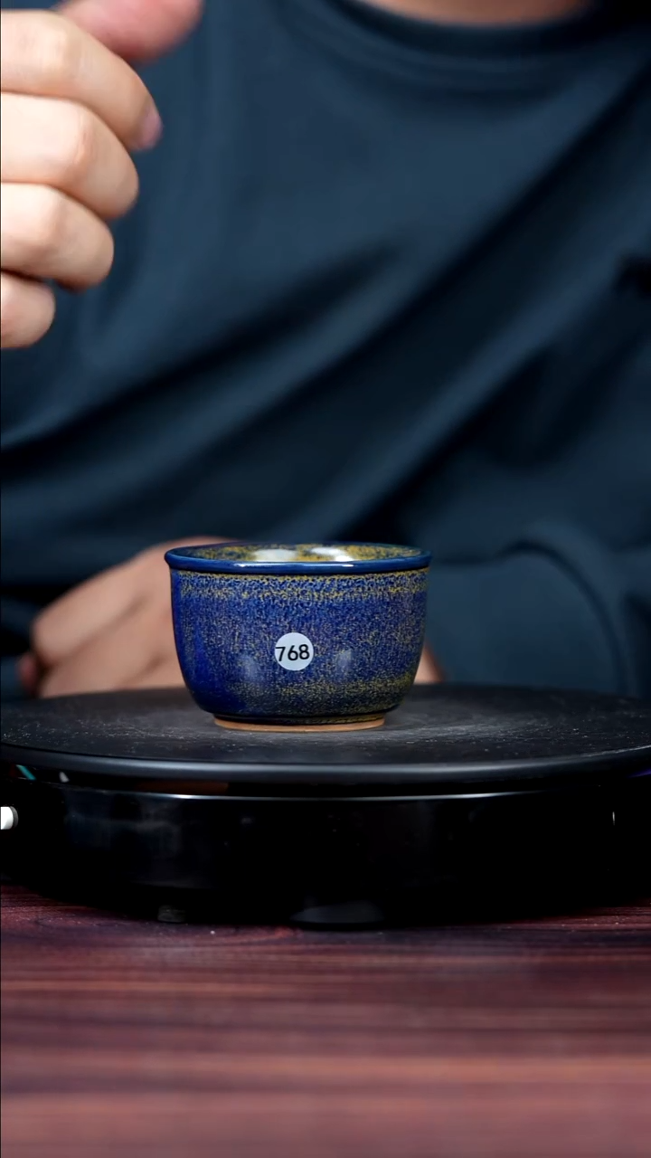 杯子瓷768#段晓辉一级品原矿钧瓷水缸杯