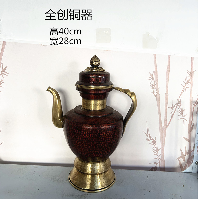 纯铜藏式复古茶壶