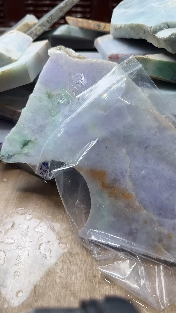 裸石翡翠天然翡翠A货花554