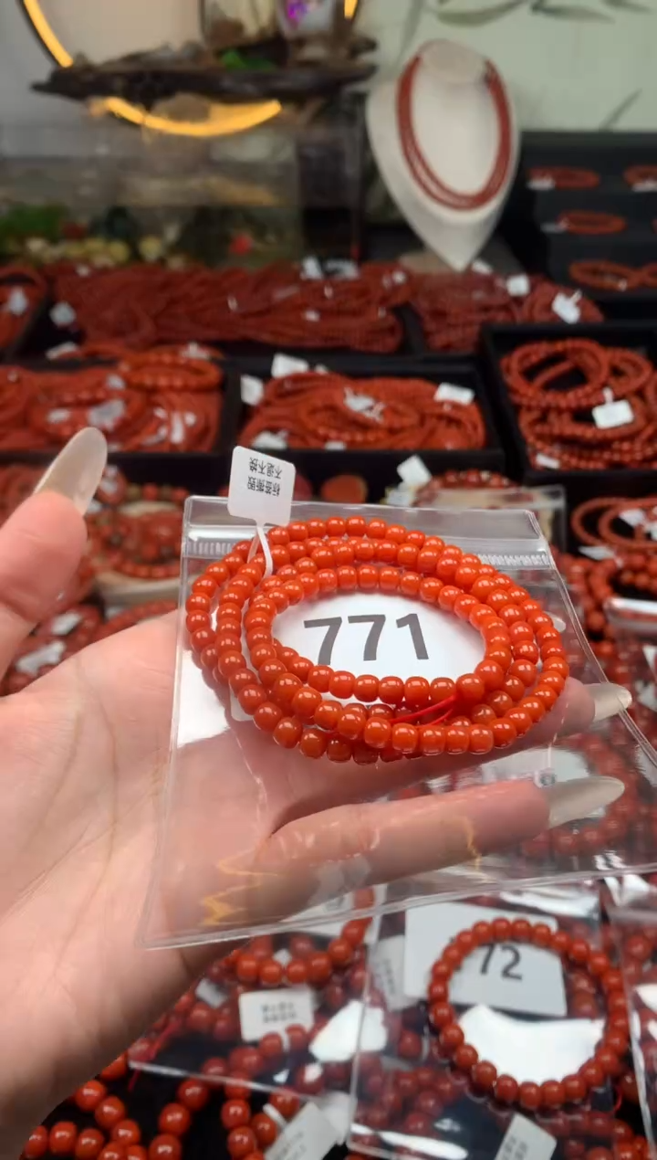 【闪购商品】南红玛瑙手串未镶嵌771-6.5mm