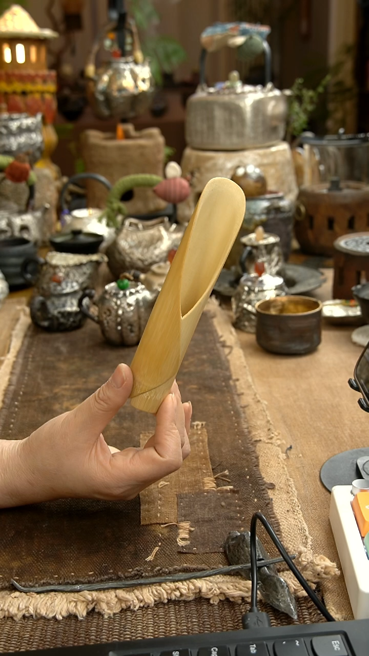 书卷竹制茶铲111