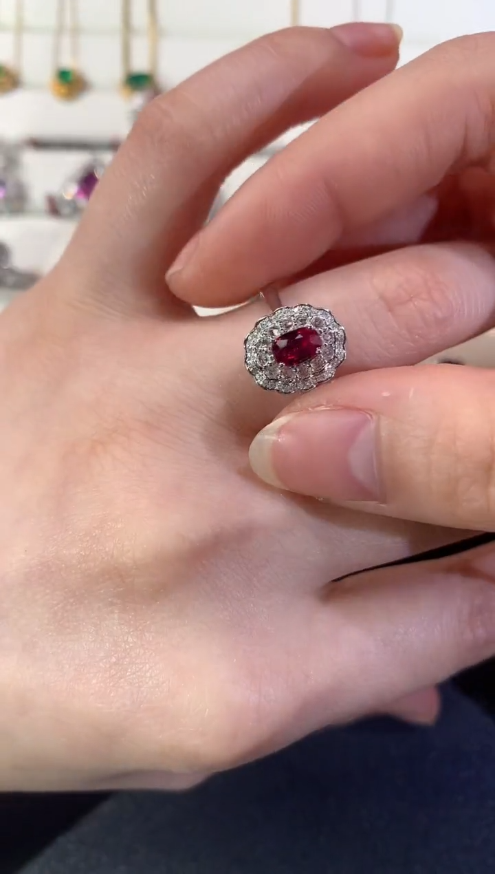 【闪购商品】红宝石戒指18K金镶嵌Z710|7999