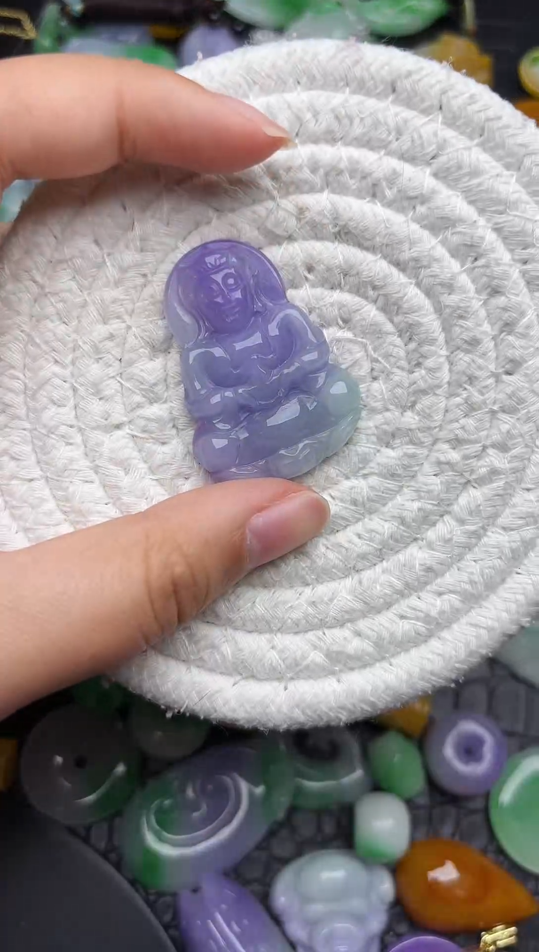 颈饰未镶嵌翡翠缅甸翡翠吊坠