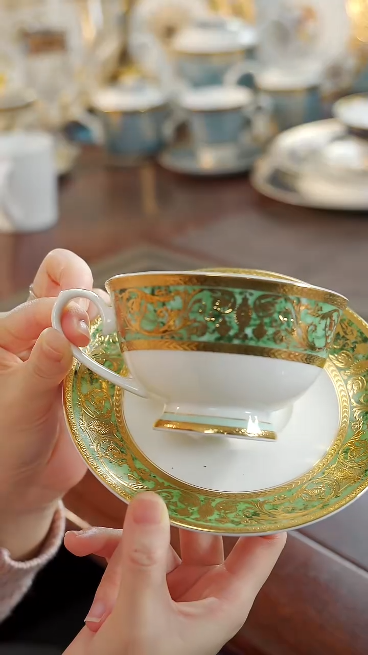 瓷片咖啡杯碟1套 