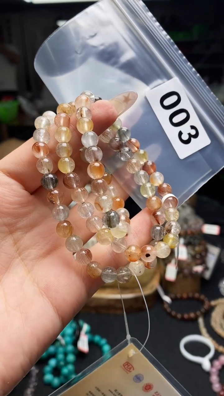 水晶手串未镶嵌手串003