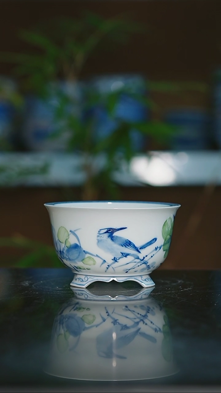 【闪购商品】手绘陶瓷内口8.3高5.7深