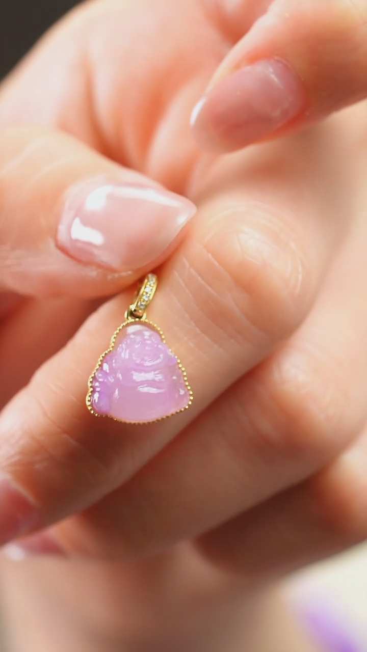 苏纪石（舒俱来）18K金镶嵌吊坠(不含链)5