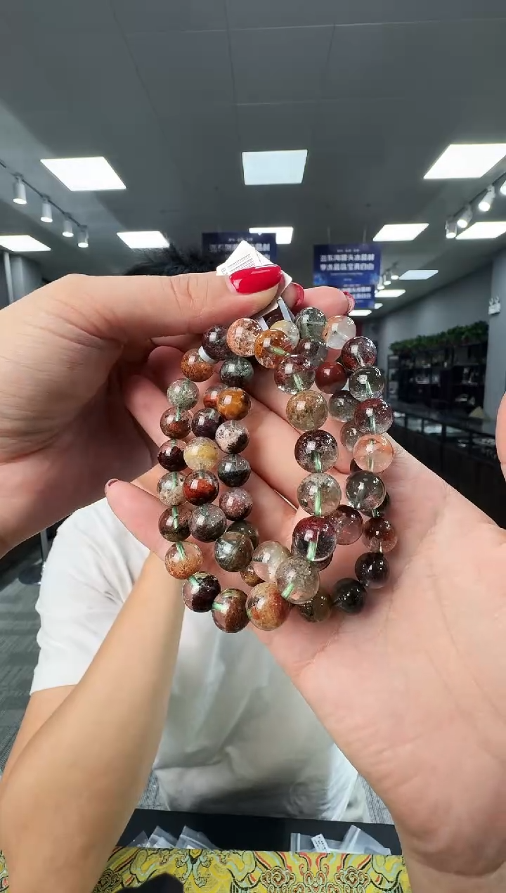 水晶手链未镶嵌XL2355 约10mm多样式发一件