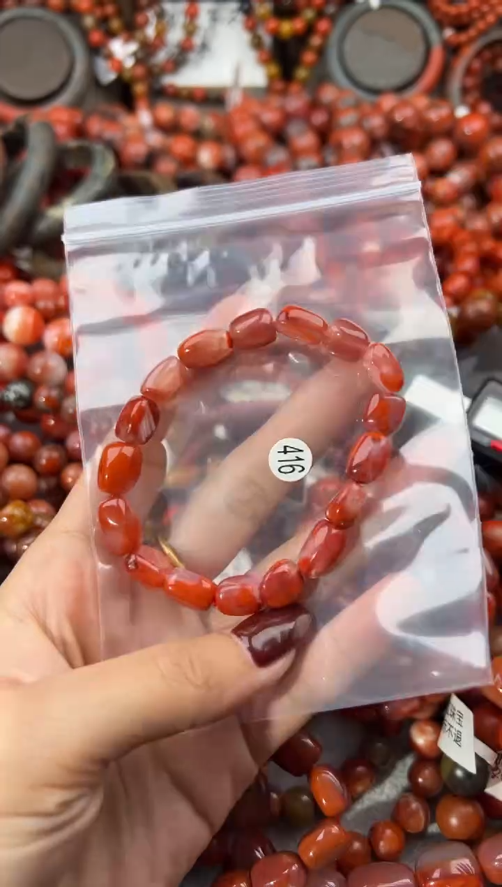 未镶嵌手串南红玛瑙8+